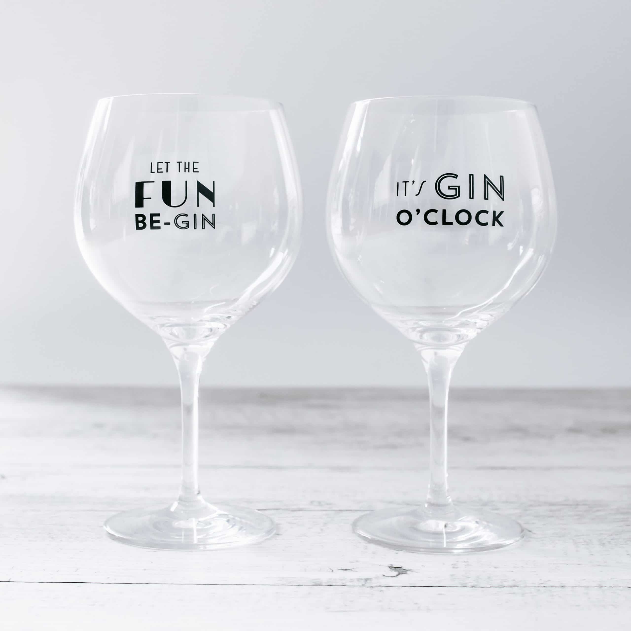 Gin & Tonic Fun Meme Copa Glass Set | Gintonica
